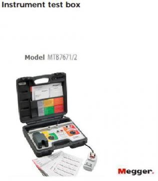 Instrument test box Model: MTB7671/2