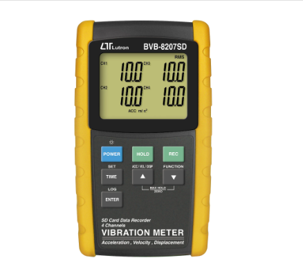 VIBRATION RECORDER - Model: BVB-8207SD 記憶式四通道振動記錄儀