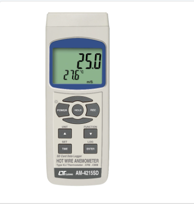 HOT WIRE ANEMOMETER - Model: AM-4215SD 記憶式熱線風速/風量/溫度計
