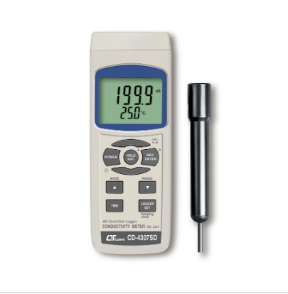 CONDUCTIVITY METER - Model: CD-4307SD 記憶式電導/TDS/鹽分計