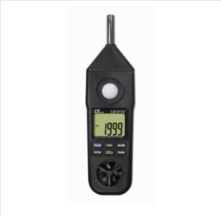 5 IN 1 METER - Model: LM-8102 五合一環境量測功能:風速/溼度/照度/溫度/噪音/多功能環境參數檢測儀