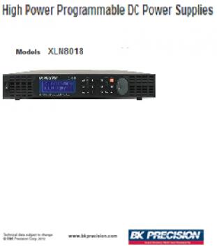 High Power Programmable DC Power Supplies Model: XLN8018