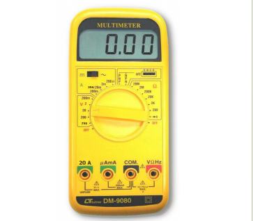 DCV, ACV, ohms, DCA, ACA, hFE, Diode, 20 A DMM Model : DM-9080 萬用表